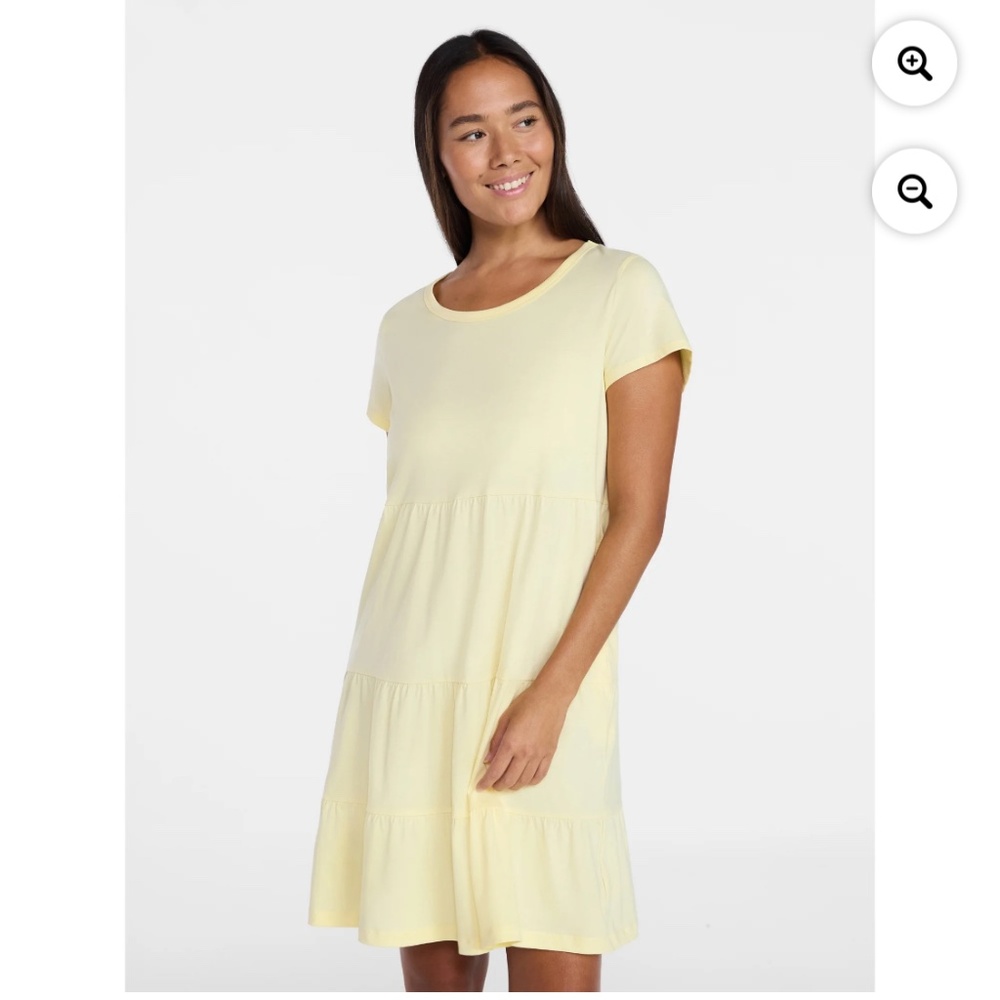 and Tru Women’s LemonTiered Dress Size XL NEW